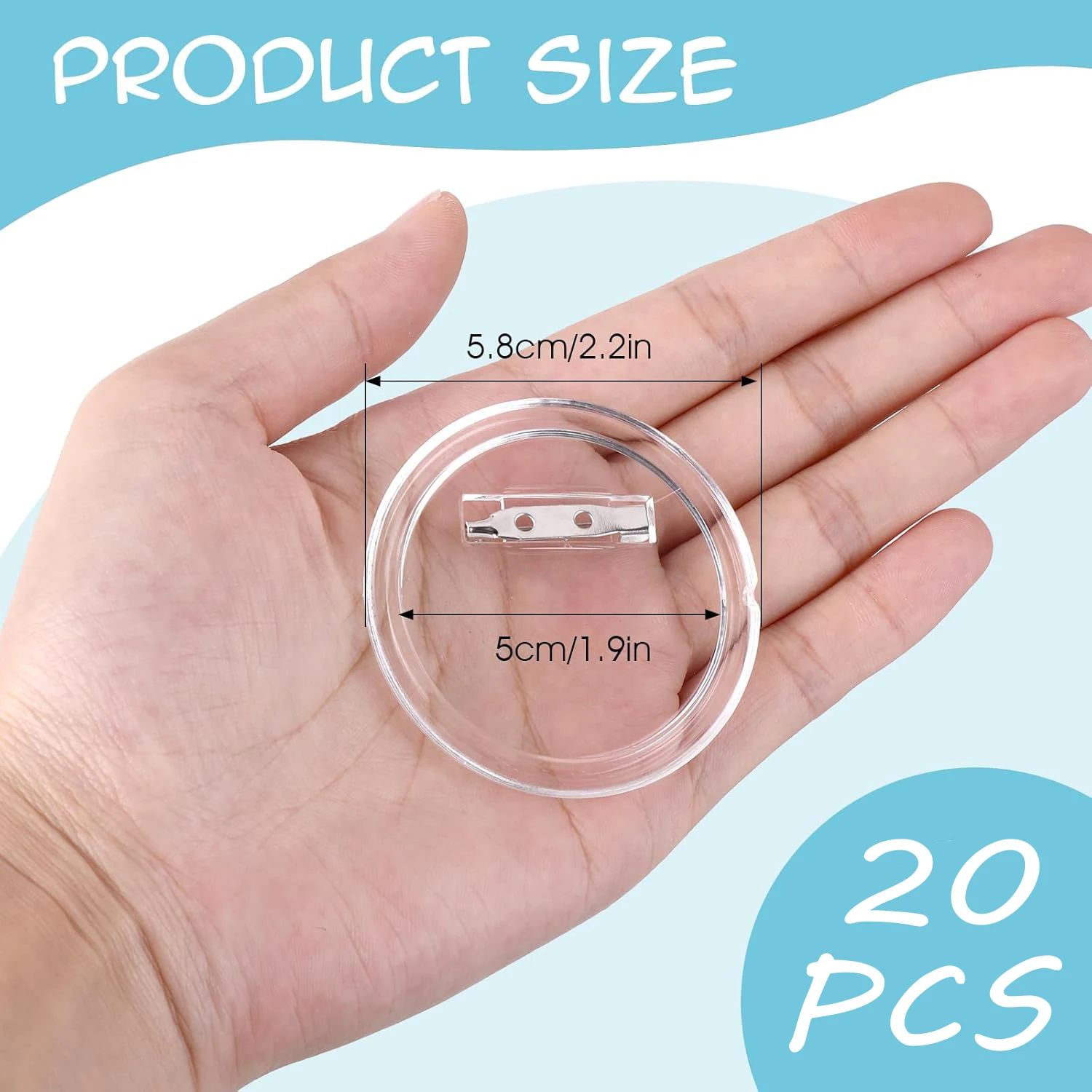 5-20PCS Buttons Blanks with Pi - Button Badge Blank recension och pris