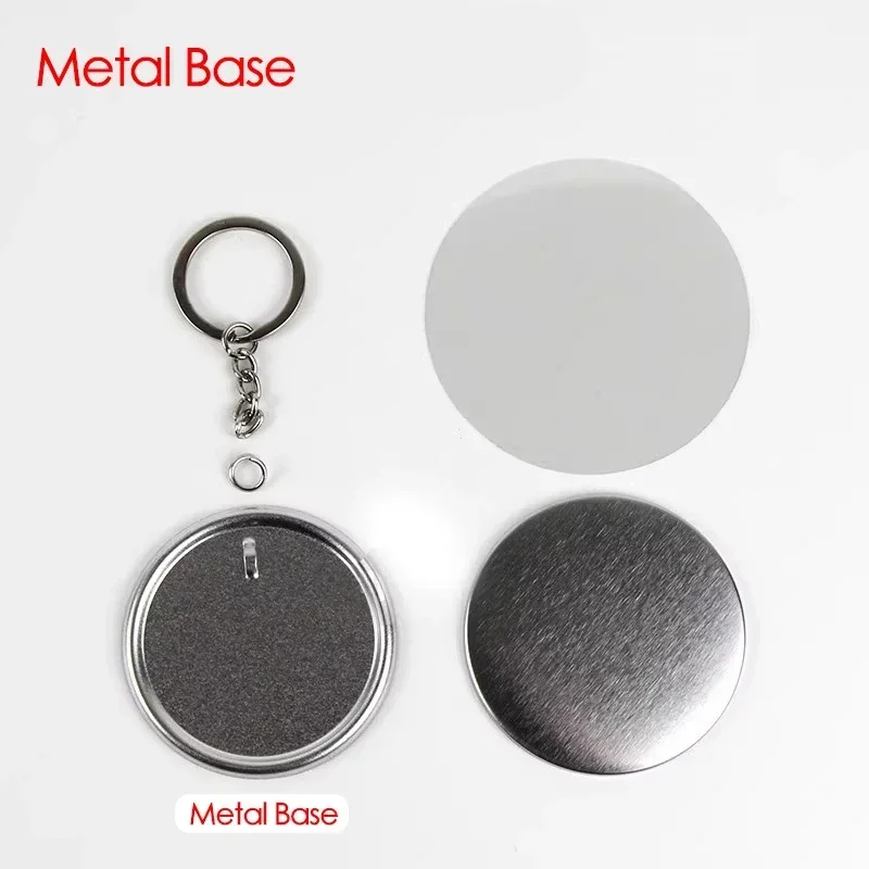 100PCS 44mm 58mm Keychains Bad - Button Badge Blank recension och pris