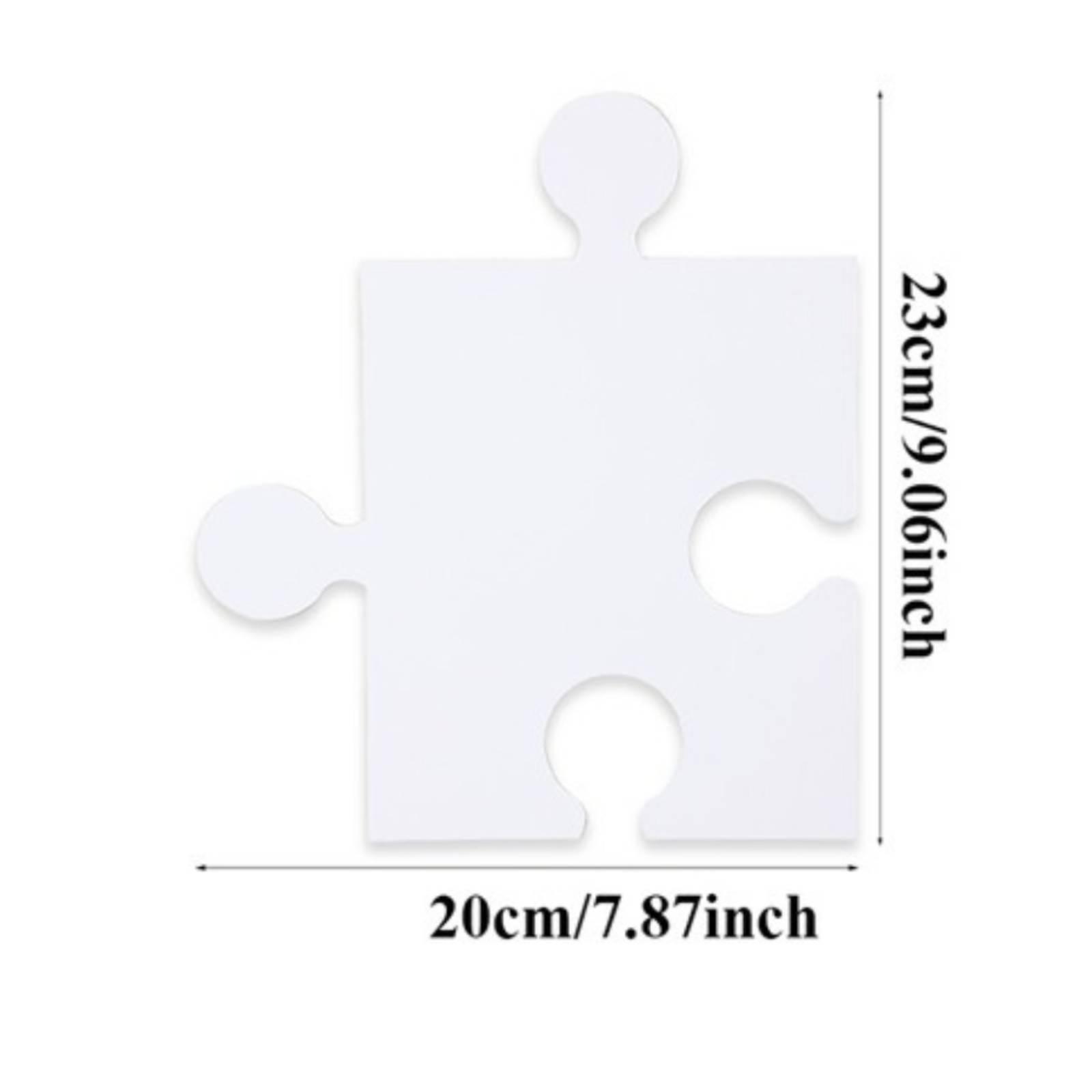 30 Pieces Blank Puzzle Pieces  - Puzzle Blank White recension och pris