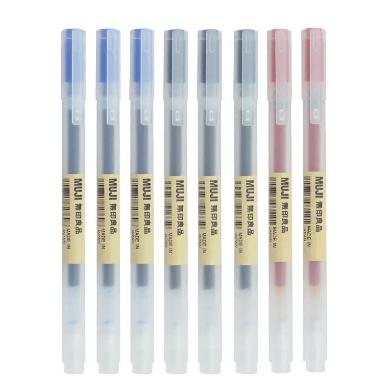3-6Pcs Kawaii Gel Pen Black/Re - Muji Stationery Gel Pen recension och pris