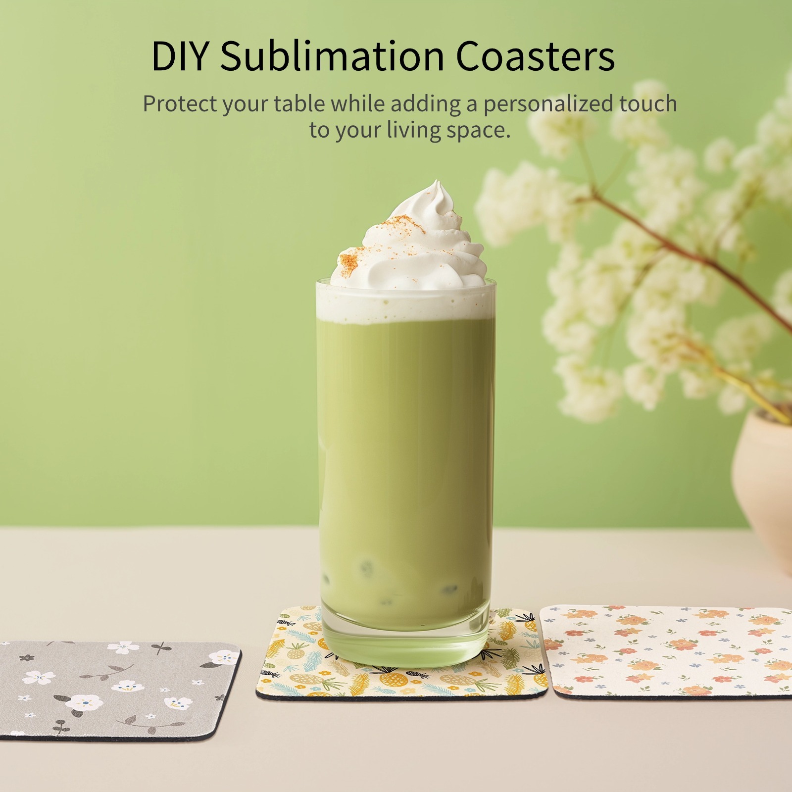 100Pcs Sublimation Coasters Sq - Coaster Sublimation Blank recension och pris
