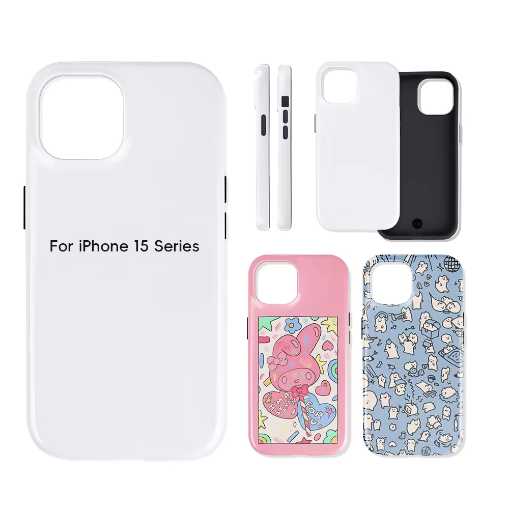 5 pcs 2 in 1 3D Sublimation Fi - Phone Case Blank Print recension och pris