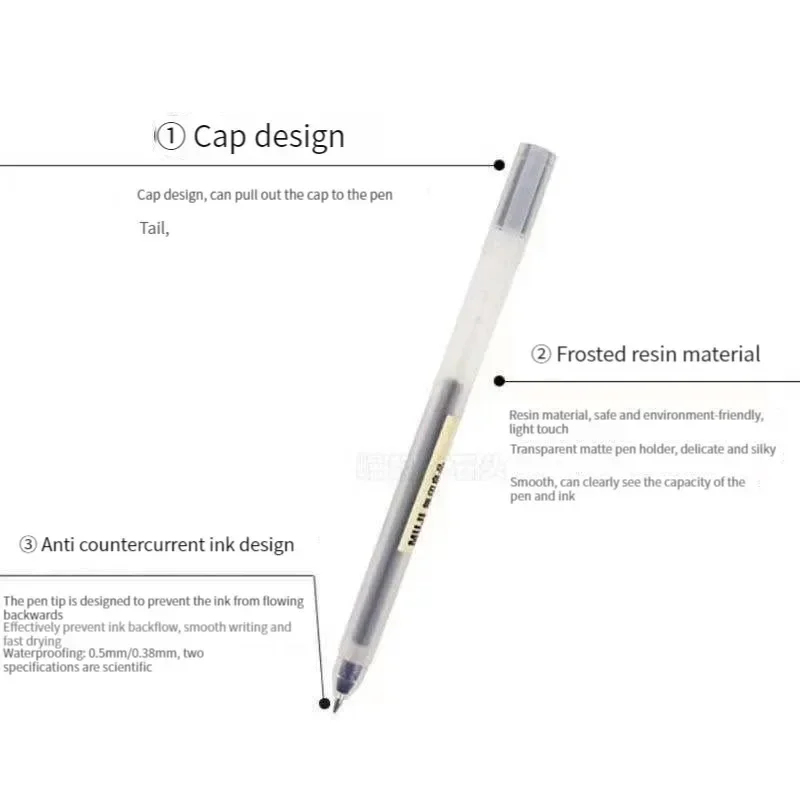 lovely  MUJIs Gel Pen Black/Re - Muji Stationery Gel Pen recension och pris