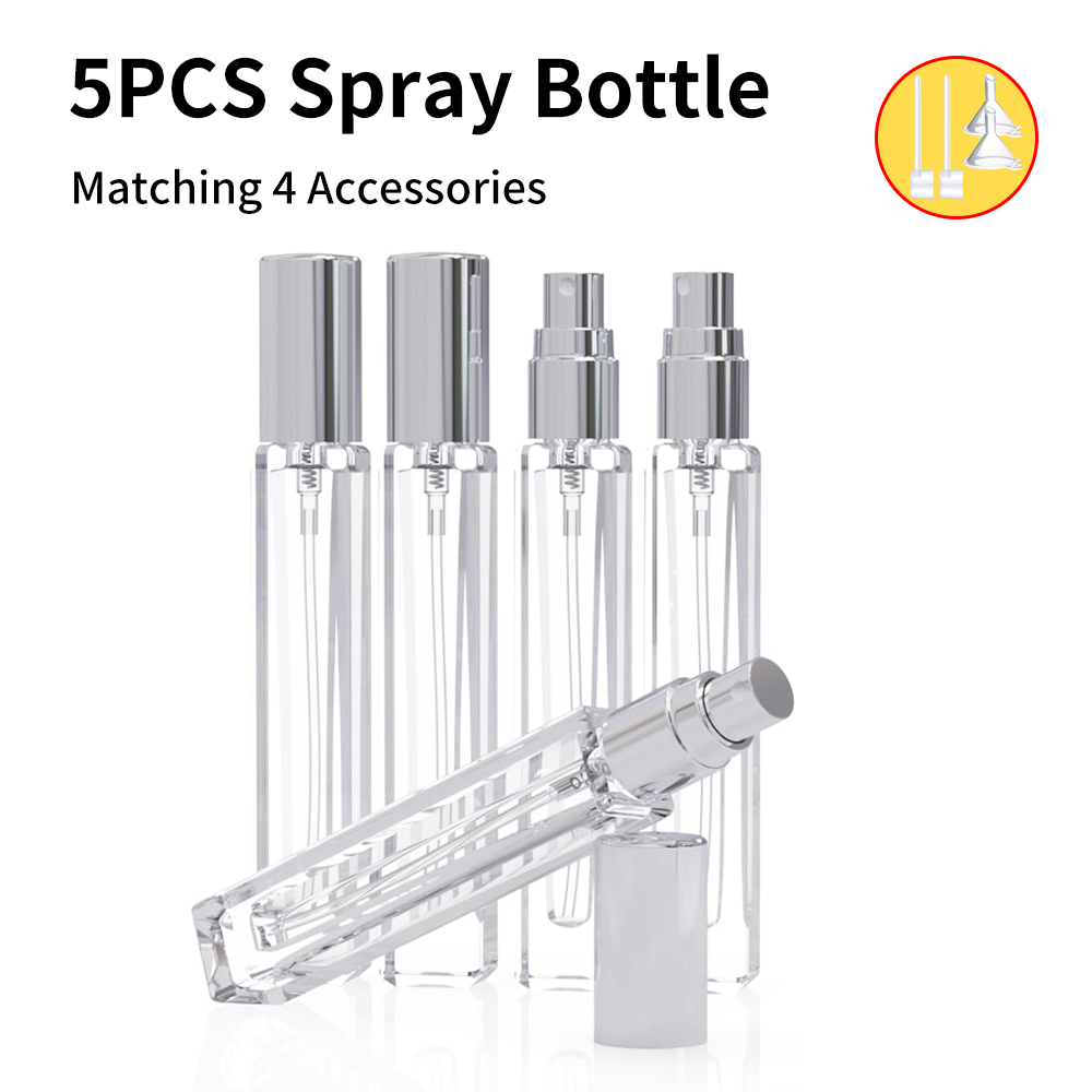 5-Piece Cologne Atomizer Empty - Water Bottle Blank recension och pris