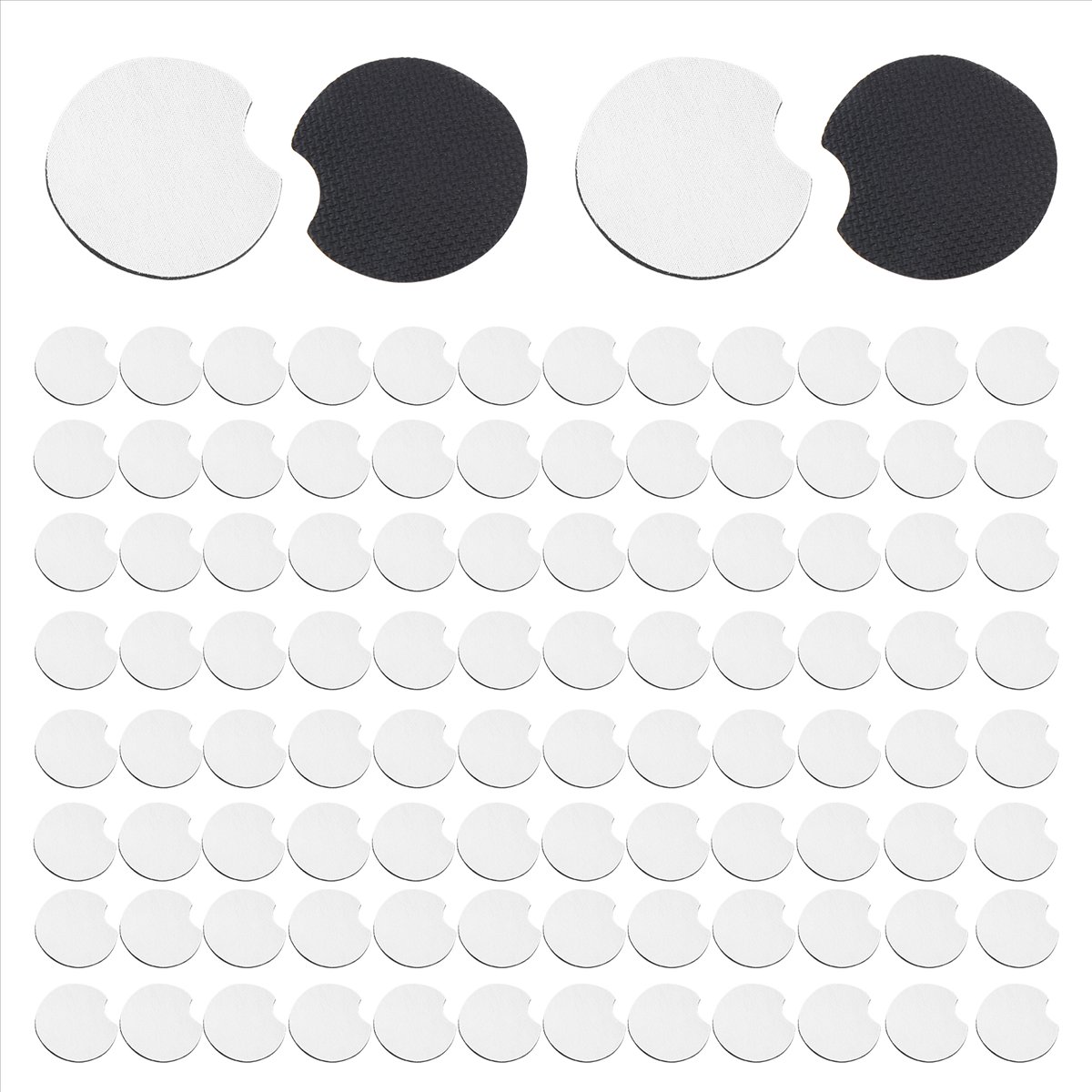 AA83 100 Pcs of Sublimation Bl - Coaster Sublimation Blank recension och pris