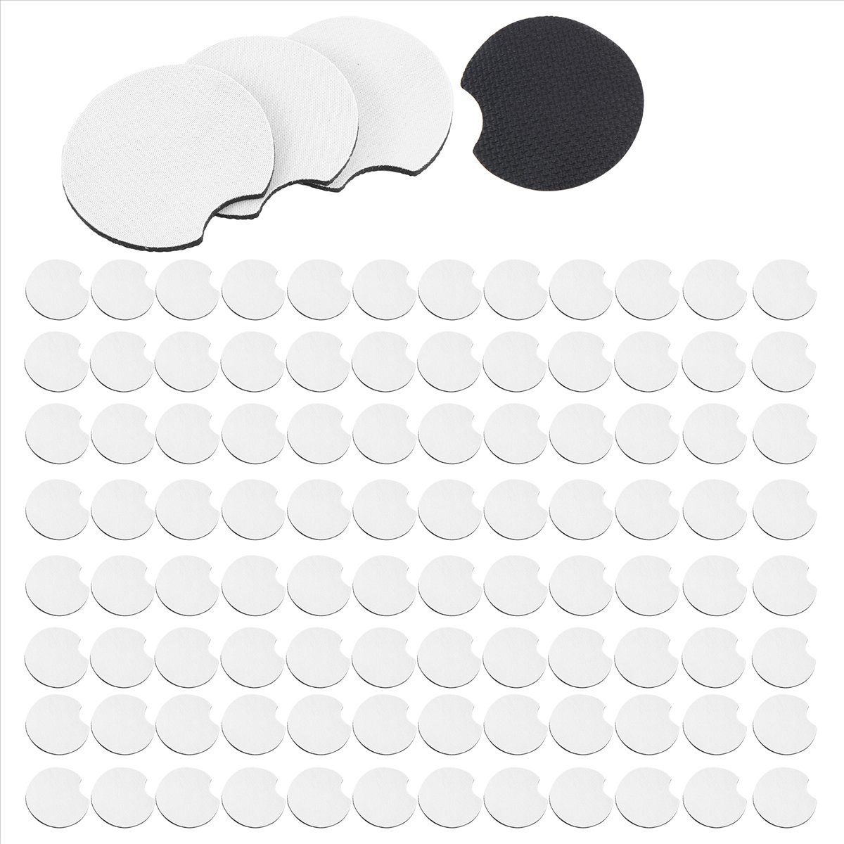 AA83 100 Pcs of Sublimation Bl - Coaster Sublimation Blank recension och pris