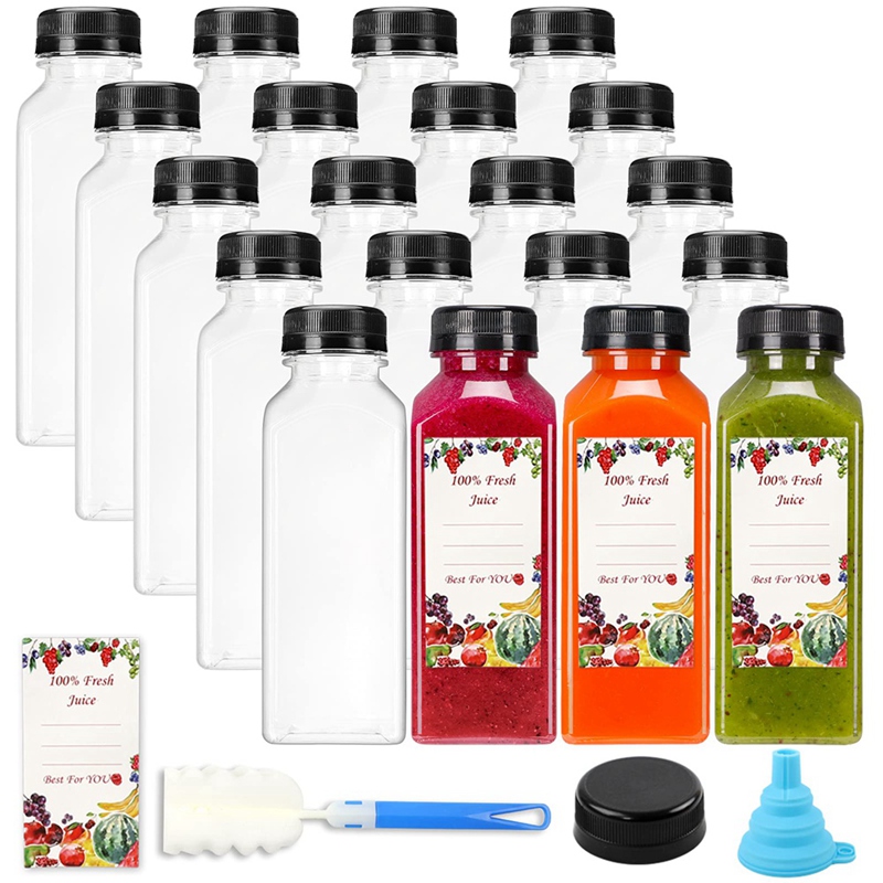 20Pcs 12Oz Empty Plastic Juice - Water Bottle Blank recension och pris