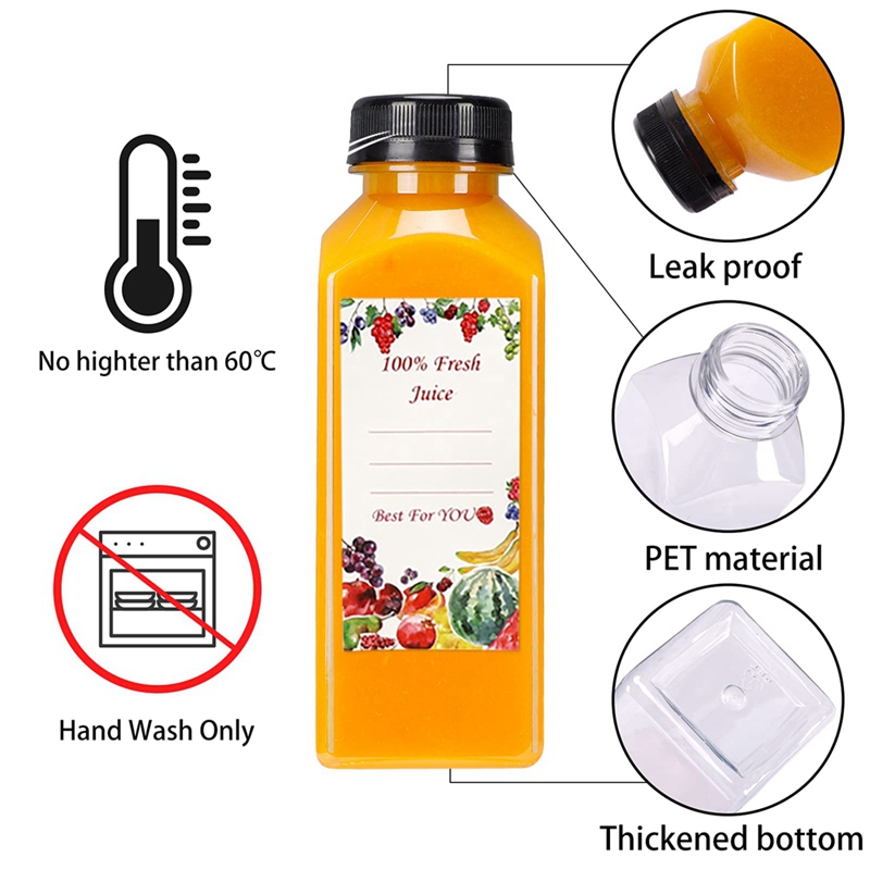20Pcs 12Oz Empty Plastic Juice - Water Bottle Blank recension och pris