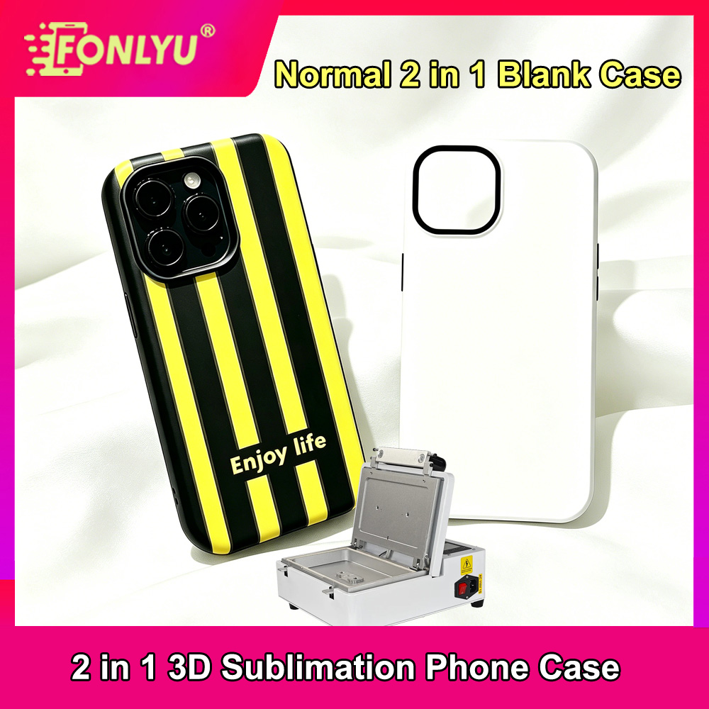 FONLYU 10pc 2 in 1 Blank Phone - Phone Case Blank Print recension och pris