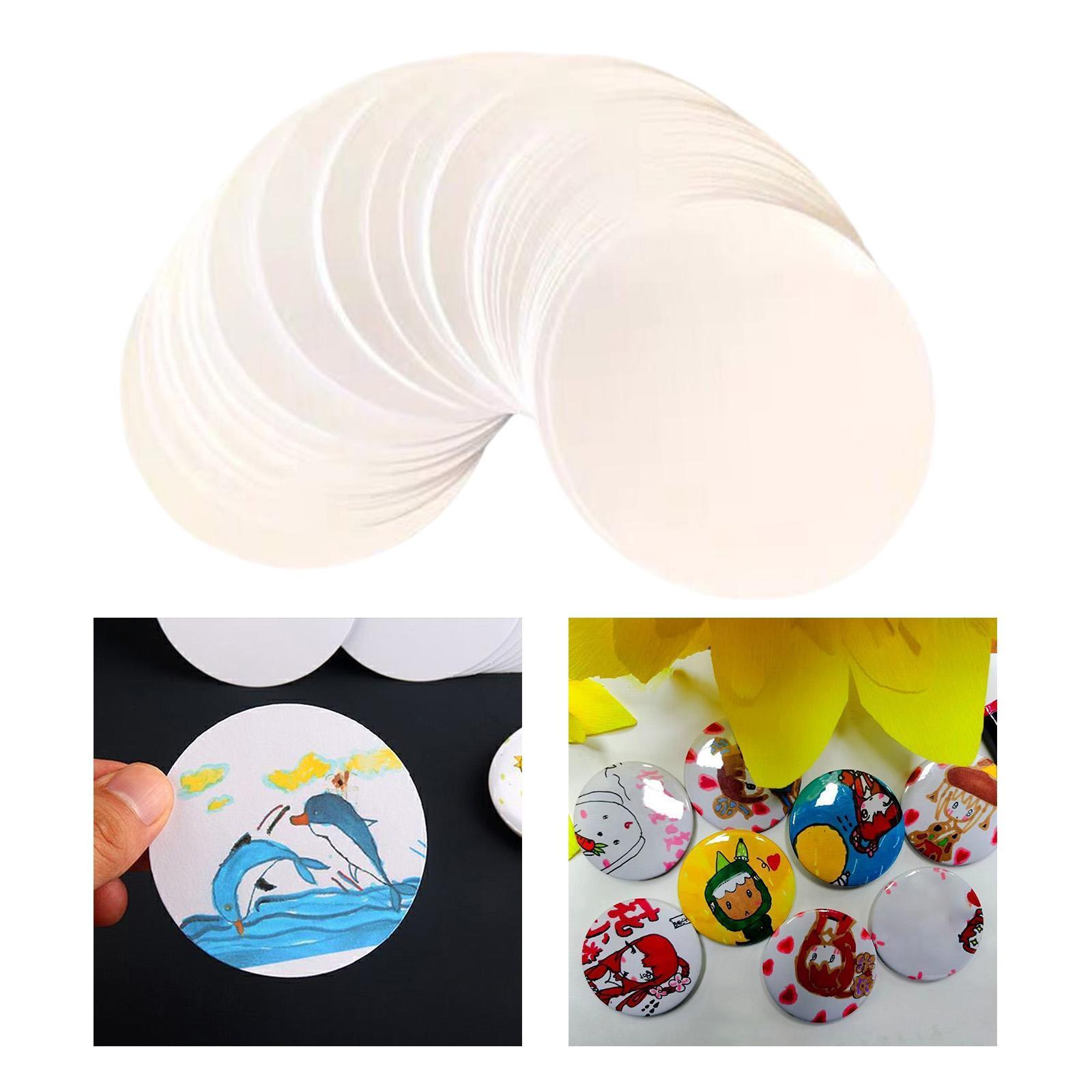 100Pcs Button Badges Blank Pap - Button Badge Blank recension och pris